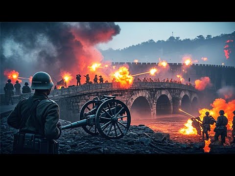 Our army launched an all-out attack and blew up the main US military transportation stone bridge