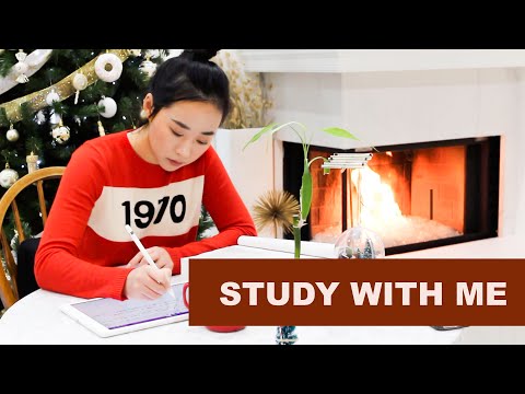 STUDY WITH ME: 3-hour Pomodoro Session with music | Holiday Theme