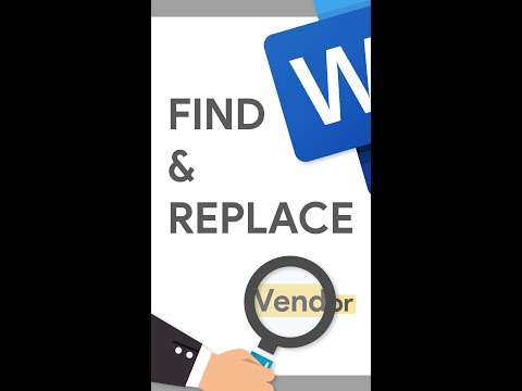 How to find & replace words on Microsoft Word