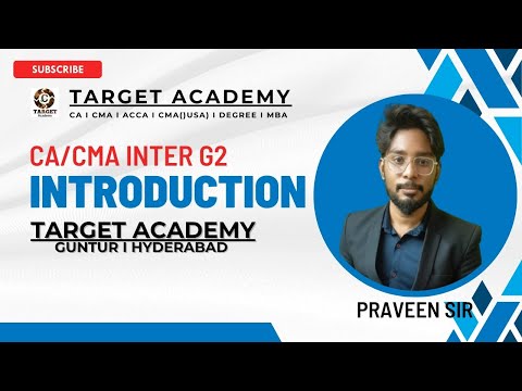 1.CA/CMA_INTER_INTRODUCTION_BY_PRAVEEN_SIR #ca #cainter #cma #cmainter #cmausa #acca #accountent