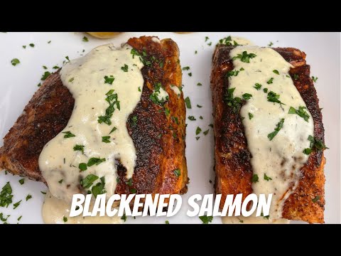 Salmon with Cajun cream sauce