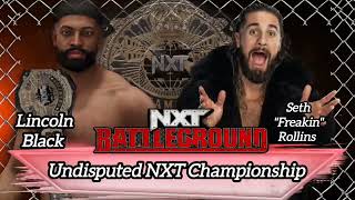 NXT Battleground 2K24 Undisputed NXT Championship Match Card