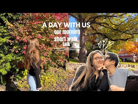 [International couple] Our day off on a sunny autumn day!🍂#couplevlog  #amwf