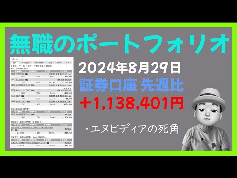 無職のポートフォリオ 2024年8月29日