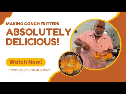 MAKING CONCH FRITTERS #fypyoutube #cooking #conchshell #fritters #explorepage