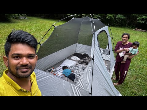 OVERNIGHT CAMPING🏕️ in the WOODS || AMERICA