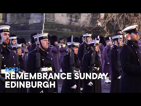 Remembrance Sunday 2023 from Edinburgh