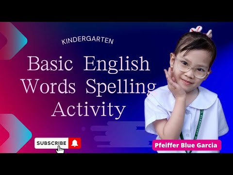 ENGLISH SPELLING ACTIVITY || Ate Pfeiffer's New Lesson #basicenglishwords #beginner #spelling