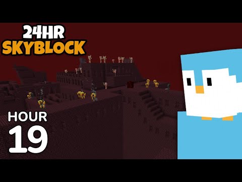 24 Hour Skyblock: Episode 19 - The Nether Fortress