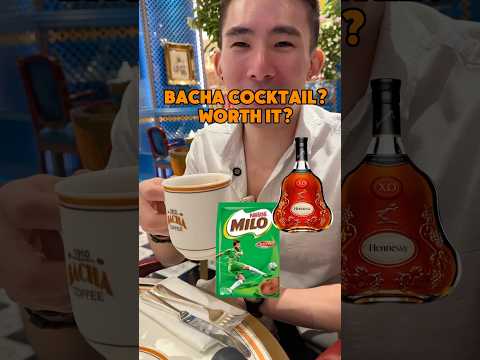 Bacha coffee cocktail collaborated with Milo? #singapore #바카커피 #shorts