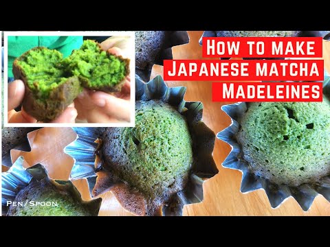 How to make Japanese matcha(green tea)madeleines | 抹茶マドレーヌの作り方