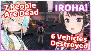 (All POV) Iroha's Helicopter EXPLODED and Wipe Out EVERYONE in Hololive GTA Server