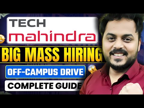 Tech Mahindra Mass Hiring Announced | OFF Campus Drive For 2024 Batch | Biggest Drive🔥