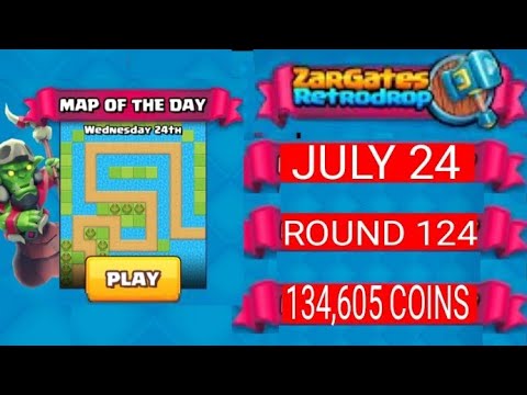 ZarGates RetroDrop || July 24, 2024 || Round 124 || 134,605 coins