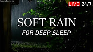 🔴 Fall Asleep in 5 Minutes with Soft Rain Sound / Natural White Noise for Deep Sleep and Relaxation