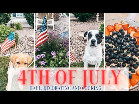 NEW 4TH OF JULY DECORATING AND HAUL | 4TH OF JULY PREP AND EASY DESSERT IDEA 🇺🇸