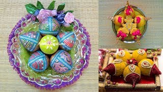 Decorated idea of coconut decoration for wedding || nariyal decoration for pooja