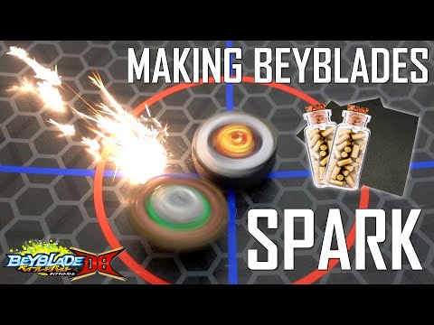 MAKING BEYBLADES SPARK IN REAL LIFE!!