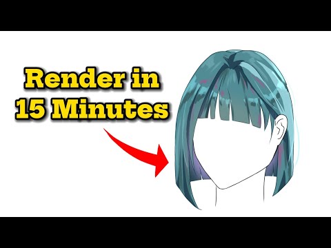 How To Render Anime Hair in 15 Minutes