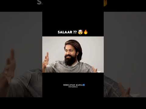 Yash Boss Talking About Salar