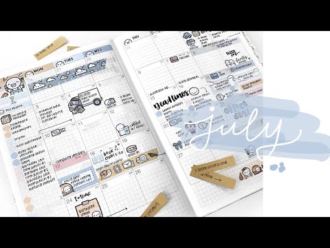 July Monthly Calendar Plan With Me | Hobonichi Cousin Planner