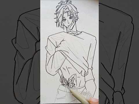 anime boy drawing #shorts #2ba_vartist #anime #animeboy#drawing #sketch #art