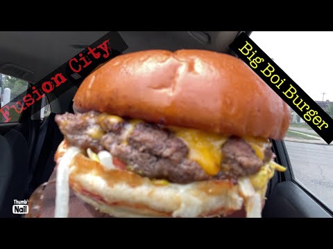 Fusion City Big Boi Burger #columbusohio #foodie #burgerlife #realbeef