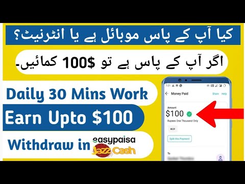 Earn $100 Daily From 30 Mins Work |Make Money Online | Earn Money Online