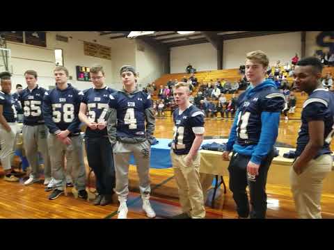 The St. Bernard's football team gets championship rings and jackets, February 14, 2019