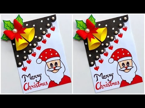 DIY Christmas greeting card 2023 / Christmas card making ideas / How to make Christmas card