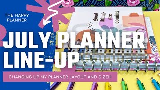 Trying a New Layout?!? || July Planner Line-Up || The Happy Planner