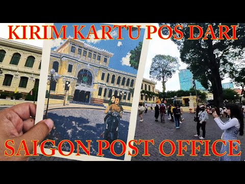 Send POSTCARD Home From SAIGON CENTRAL POST OFFICE! Amazing Surprise When It's Reached Home!