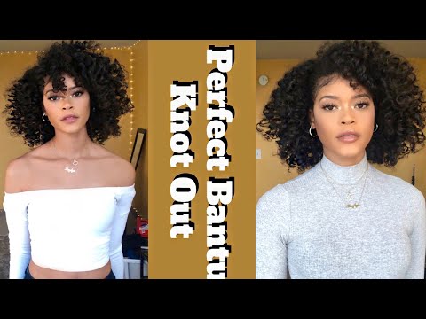 Perfect Bantu Knot Out on Wet Type 4 Natural Hair | Bantu Knot Out Tutorial