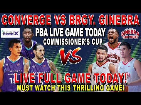 BRGY. GINEBRA vs CONVERGE - PBA Live Full Game Today - Commissioner's Cup - 2k24