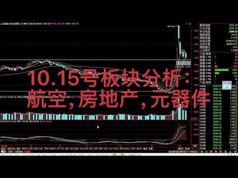 10.15号板块分析：航空，房地产，元器件，证券，白酒