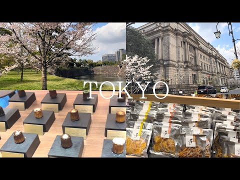 [ vlog ]OLひとり、東京散歩 / 日本橋〜皇居まで / 桜吹雪 / 日本橋 / 芋けんぴ / カヌレ