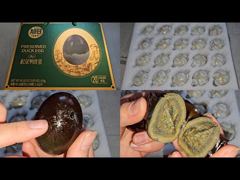 Costco Item Review Unboxing Preserved Duck Egg Century Eggs Taste Test