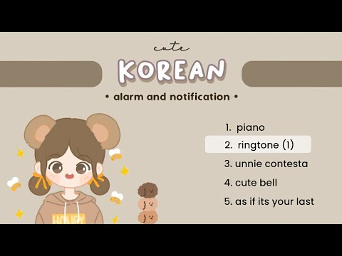 Cute Korean Ringtones 🍡 | alarm and notification | (free download)