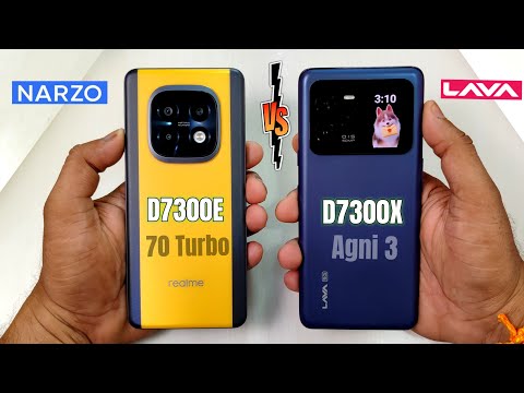 NARZO 70 Turbo Vs LAVA Agni 3 Speed Test & Full Comparison | Best Gaming Mobile Under 20k ?