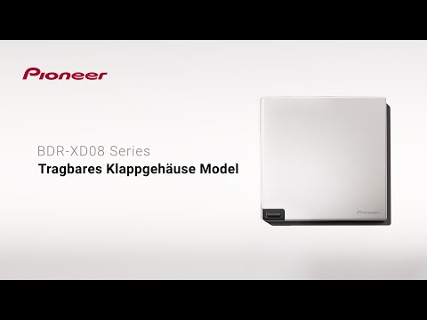 Pioneer  BDR-XD08 Serie Externes Blu-ray-Laufwerk, schlanker tragbarer BD/DVD/CD-Brenner Einführung