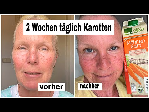 Braun werden mit Karotten | Ergebnisse nach 2 Wochen