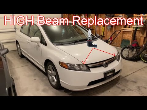 Honda Civic High Beam Headlight Replacement