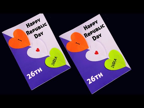 Republic Day card making, how to make a beautiful Republic Day card, easy card making