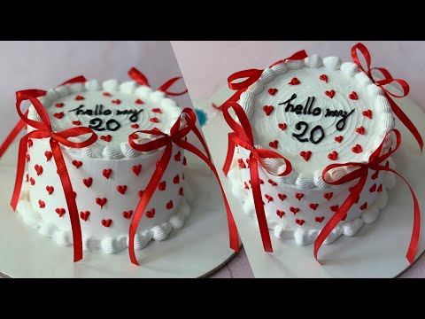 Trending Coquette Cake | Simple Vintage Cake Decorating Tutorial | Cake Decoration With Ribbon Bow