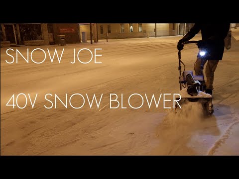 Snow Joe 40V Single Stage Snow Blower - CHEAPEST SNOW BLOWER?-Hands on Review