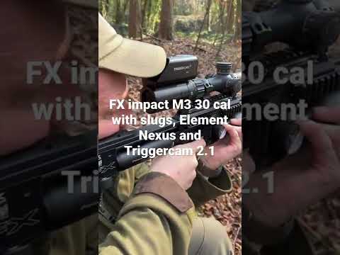 Fx Impact M3 with 30 cal Wildman slugs and Triggercam 2.1 on Element Nexus