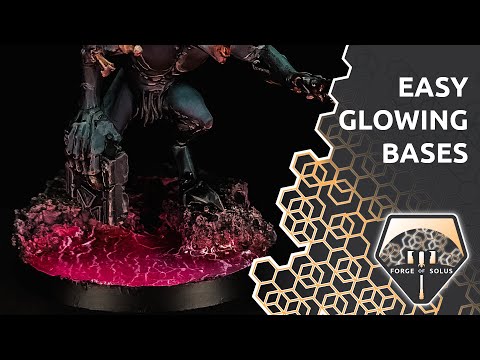 Easy glowing  bases | Warhammer Miniature Painting Wargaming