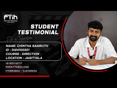 Chintha SamRuth, Direction student Diaries || FTIH