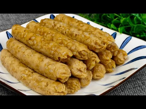 1 Pound Pork and 500g Glutinous Rice – Easy and Delicious Rice Sausage Recipe!