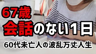 【60代一人暮らし】67歳 会話のない1日【シニアVlog】